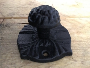 1 door knob - Bommel Cast iron-black